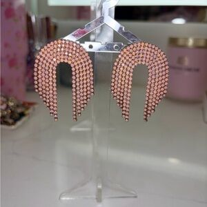 Feed Me Gems/HairCandy Candy By Han Pink Opal Statement Earrings